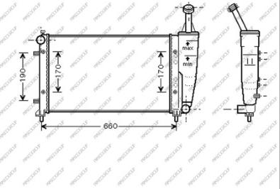 Prasco LA002R003 - Radiateur, refroidissement du moteur cwaw.fr