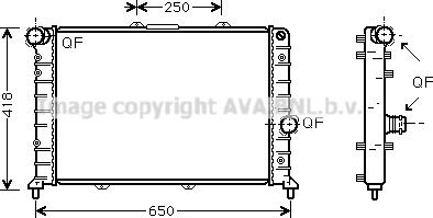 Prasco LC2079 - Radiateur, refroidissement du moteur cwaw.fr