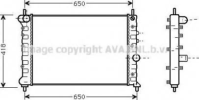 Prasco LC2078 - Radiateur, refroidissement du moteur cwaw.fr