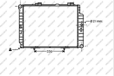 Prasco ME035R024 - Radiateur, refroidissement du moteur cwaw.fr