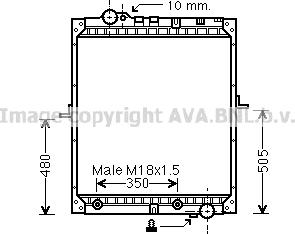 Prasco ME2182 - Radiateur, refroidissement du moteur cwaw.fr