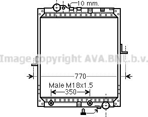 Prasco ME2235 - Radiateur, refroidissement du moteur cwaw.fr