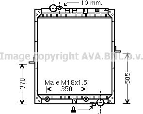 Prasco ME2237 - Radiateur, refroidissement du moteur cwaw.fr