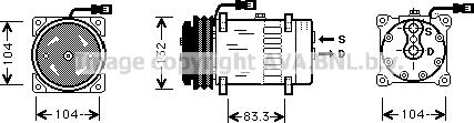 Prasco MFK003 - Compresseur, climatisation cwaw.fr