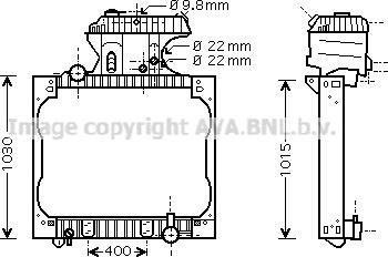 Prasco MN2016 - Radiateur, refroidissement du moteur cwaw.fr