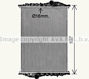 Prasco MN2111N - Radiateur, refroidissement du moteur cwaw.fr