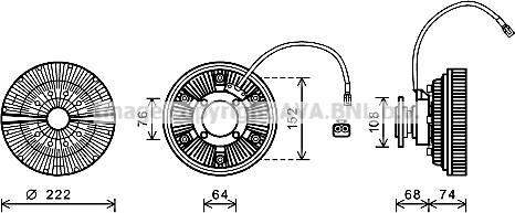 Prasco MNC071 - Embrayage, ventilateur de radiateur cwaw.fr