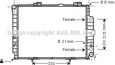 Prasco MS2228 - Radiateur, refroidissement du moteur cwaw.fr