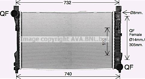 Prasco MS2727 - Radiateur, refroidissement du moteur cwaw.fr