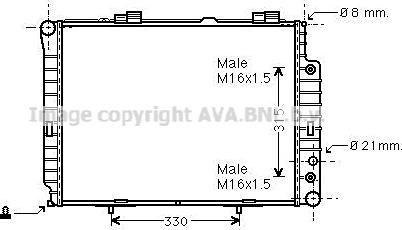 Prasco MSA2189 - Radiateur, refroidissement du moteur cwaw.fr