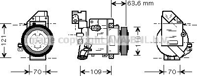 Prasco MSK425 - Compresseur, climatisation cwaw.fr