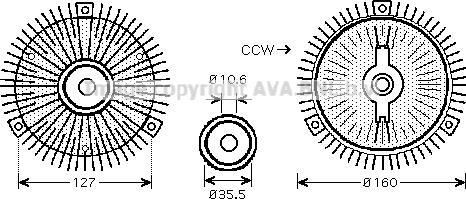 Prasco MSC418 - Embrayage, ventilateur de radiateur cwaw.fr