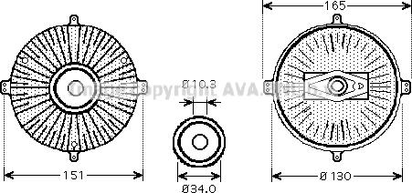 Prasco MSC413 - Embrayage, ventilateur de radiateur cwaw.fr