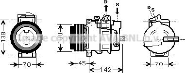 Prasco MSK430 - Compresseur, climatisation cwaw.fr