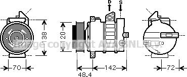 Prasco MSK437 - Compresseur, climatisation cwaw.fr