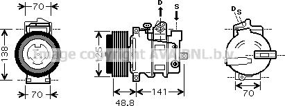 Prasco MSK426 - Compresseur, climatisation cwaw.fr