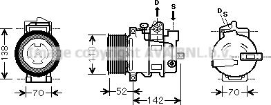 Prasco MSK590 - Compresseur, climatisation cwaw.fr