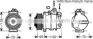 Prasco MSK565 - Compresseur, climatisation cwaw.fr