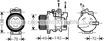 Prasco MSK566 - Compresseur, climatisation cwaw.fr