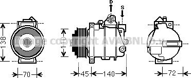 Prasco MSK561 - Compresseur, climatisation cwaw.fr