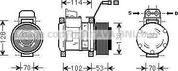 Prasco MSK583 - Compresseur, climatisation cwaw.fr