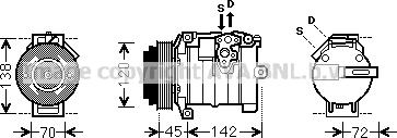 Prasco MSK574 - Compresseur, climatisation cwaw.fr