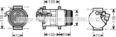 Prasco MSK576 - Compresseur, climatisation cwaw.fr