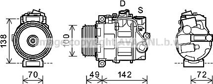 Prasco MSK602 - Compresseur, climatisation cwaw.fr