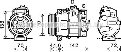 Prasco MSK611 - Compresseur, climatisation cwaw.fr