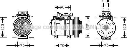 Prasco MSK062 - Compresseur, climatisation cwaw.fr