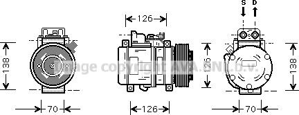 Prasco MSK084 - Compresseur, climatisation cwaw.fr