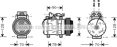 Prasco MSK275 - Compresseur, climatisation cwaw.fr