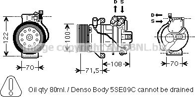 Prasco MTAK249 - Compresseur, climatisation cwaw.fr