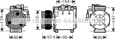 Prasco MTAK212 - Compresseur, climatisation cwaw.fr