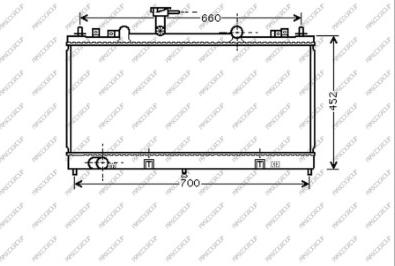 Prasco MZ049R005 - Radiateur, refroidissement du moteur cwaw.fr