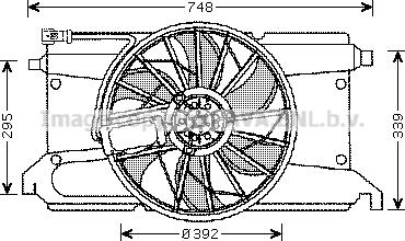 Prasco MZ7538 - Ventilateur, refroidissement du moteur cwaw.fr