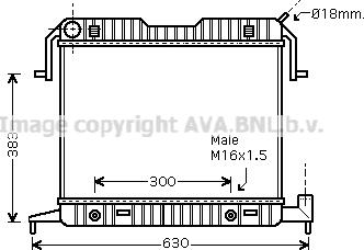 Prasco OL2086 - Radiateur, refroidissement du moteur cwaw.fr