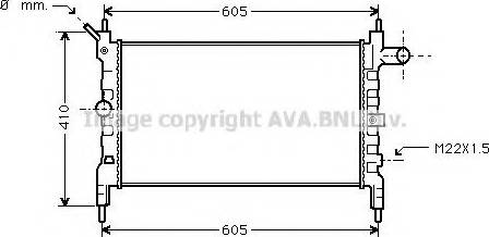 Prasco OL2023 - Radiateur, refroidissement du moteur cwaw.fr