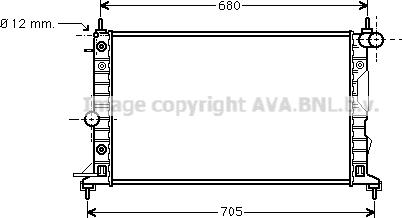 Prasco OL2324 - Radiateur, refroidissement du moteur cwaw.fr