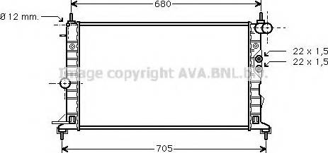 Prasco OL2244 - Radiateur, refroidissement du moteur cwaw.fr