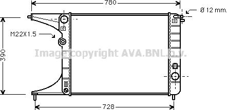 Prasco OL2245 - Radiateur, refroidissement du moteur cwaw.fr