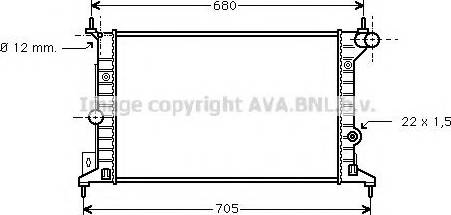 Prasco OL2242 - Radiateur, refroidissement du moteur cwaw.fr