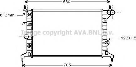 Prasco OL2219 - Radiateur, refroidissement du moteur cwaw.fr