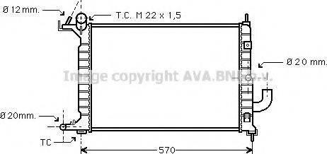 Prasco OL2221 - Radiateur, refroidissement du moteur cwaw.fr