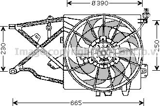 Prasco OL7505 - Ventilateur, refroidissement du moteur cwaw.fr