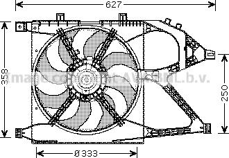 Prasco OL7519 - Ventilateur, refroidissement du moteur cwaw.fr