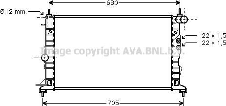 Prasco OLA2244 - Radiateur, refroidissement du moteur cwaw.fr