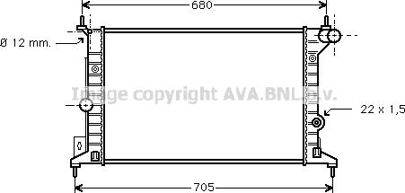 Prasco OLA2242 - Radiateur, refroidissement du moteur cwaw.fr