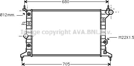 Prasco OLA2219 - Radiateur, refroidissement du moteur cwaw.fr