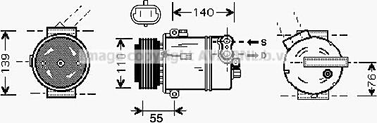 Prasco OLAK451 - Compresseur, climatisation cwaw.fr